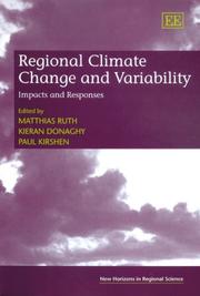 Cover of: Regional climate change and variability: impacts and responses
