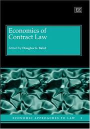 Cover of: Economics of Contract Law (Economic Approaches to Law) by Douglas G. Baird