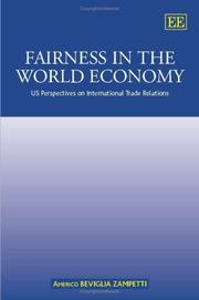 Cover of: Fairness in the World Economy by Americo Beviglia Zampetti