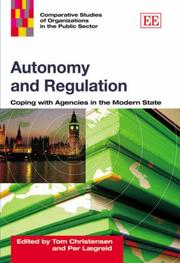 Cover of: Autonomy And Regulation by 