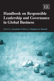 Cover of: Handbook on Responsible Leadership And Governance in Global Business