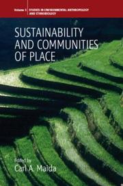 Cover of: Sustainability And Communities of Place (Studies in Environmental Anthropology and Ethnobiology)