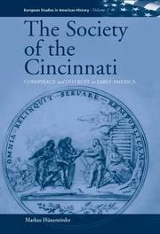 Cover of: The Society of the Cincinnati by Markus Hünemörder