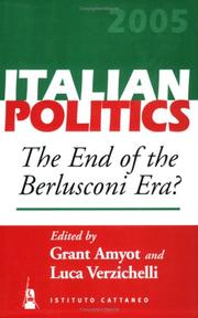 Cover of: Italian Politics: The End of the Bertusconi Era? (Italian Politics)