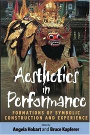 Cover of: Aesthetics in Performance: Formations of Symbolic Construction and Experience