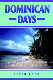 Cover of: Dominican Days by Peter Lane
