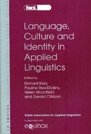 Cover of: Language, Culture And Identity in Applied Linguistics (British Studies in Applied Linguistics) (British Studies in Applied Linguistics)
