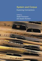 Cover of: System And Corpus: Exploring Connections (Functional Linguistics)