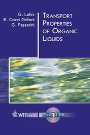 Cover of: Transport Properties of Organic Liquids (Advances in Fluid Mechanics)