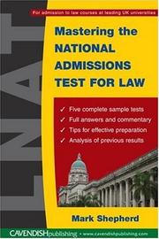 Mastering the National Admissions Test for Law by Shepherd