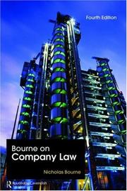 Cover of: Bourne on Company Law