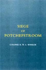 Cover of: Siege of Potchefstroom: First Boer War 1880-81