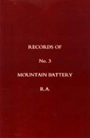 Cover of: Records of No 3 Mountain Battery R.a. by N/A