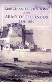 Cover of: Narrative of the March And Operations of the Army of the Indus