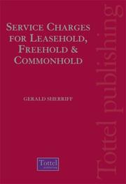 Cover of: Service Charges for Leasehold, Freehold and Commonhold