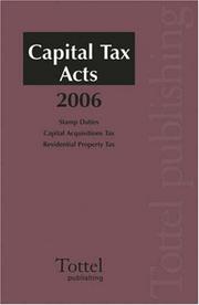 Cover of: Capital Tax Acts 2006 by Michael Buckley