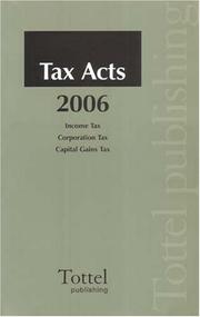 Cover of: Tax Acts 2006