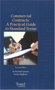 Cover of: Commercial Contracts: A Practical Guide to Standard Terms