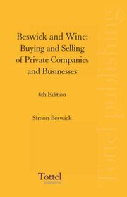 Cover of: Beswick and Wine: Buying and Selling of Private Companies and Businesses