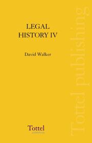 Cover of: Legal History of Scotland: The Seventeenth Century