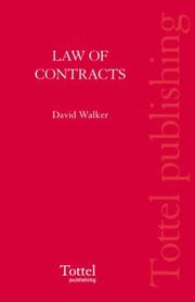 Cover of: Law of Contracts and Related Obligations in Scotland