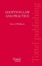 Cover of: Adoption Law & Practice by Kerry O'Halloran