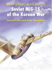 Cover of: Soviet MiG-15 Aces of the Korean War (Aircraft of the Aces)