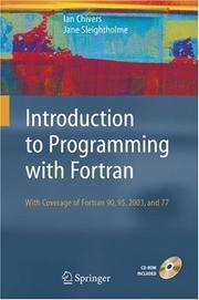 Cover of: Introduction to Programming with Fortran by Ian Chivers, Jane Sleightholme