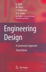 Cover of: Engineering Design by G. Pahl, W. Beitz, J. Feldhusen, K.-H. Grote