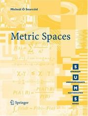 Cover of: Metric Spaces by Mícheál Ó Searcóid