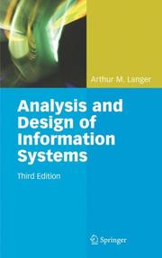 Cover of: Analysis and Design of Information Systems by Arthur M. Langer