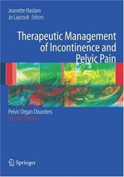 Cover of: Therapeutic Management of Incontinence and Pelvic Pain by 