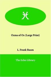 Cover of: Ozma of Oz (Large Print) by L. Frank Baum
