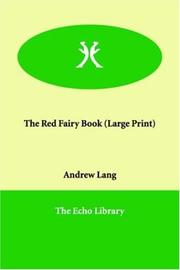 Cover of: The Red Fairy Book (Large Print) by Andrew Lang