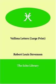 Cover of: Vailima Letters by Robert Louis Stevenson