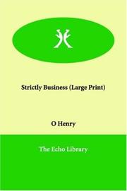 Cover of: Strictly Business by O. Henry
