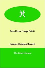 Cover of: Sara Crewe (Large Print) by Frances Hodgson Burnett