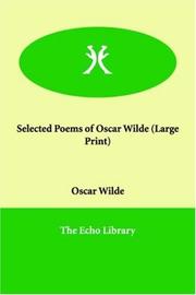 Cover of: Selected Poems of Oscar Wilde