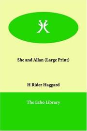Cover of: She And Allan | H. Rider Haggard