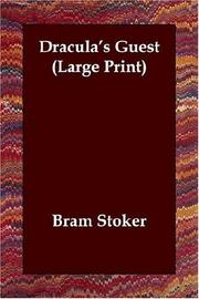 Cover of: Dracula's Guest (Large Print) by Bram Stoker