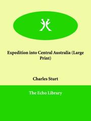 Cover of: Expedition into Central Australia