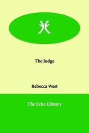 Cover of: The Judge by Rebecca West