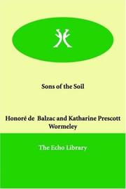 Cover of: Sons of the Soil by Honoré de Balzac