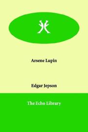 Cover of: Arsene Lupin by Edgar Jepson