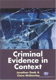 Cover of: Criminal Evidence in Context (Textbooks)