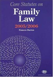 Cover of: Core Statutes on Family Law (Core Statutes)