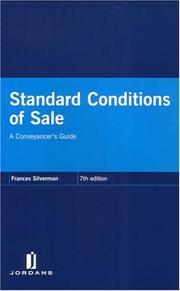 Standard Conditions of Sale by Frances Silverman