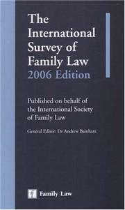 Cover of: International Survey of Family Law 2006 by 