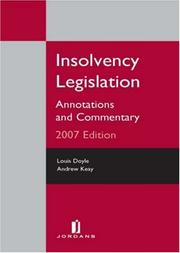 Cover of: Insolvency Legislation: Annotations and Commentary
