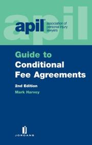 Cover of: Apil Guide to Conditional Fee Agreements by M. Harvey